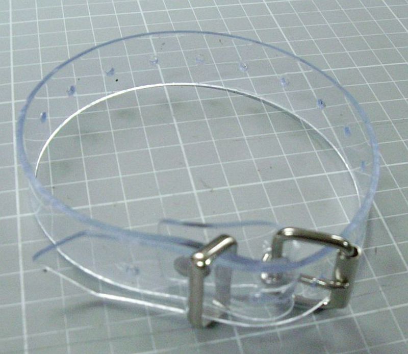 PVC-Riemen glasklar 35,0 cm