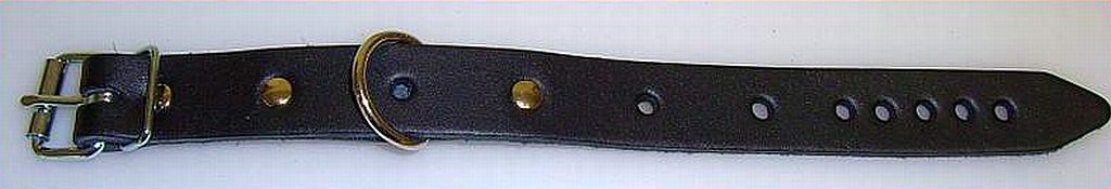 Lederriemen-D-Ring-2,0cm-blau