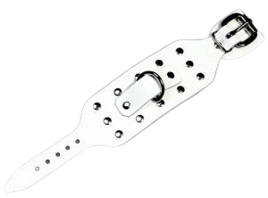 Nietenarmband-weiss