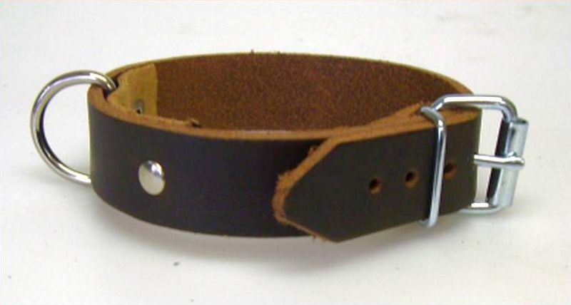 Lederriemen-braun-mit-D-Ring-40,0cm