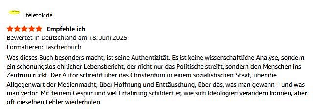5 Sterne Amazon-Kundenrezension