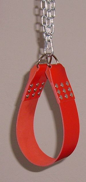 Leder-Beinschlaufen-rot