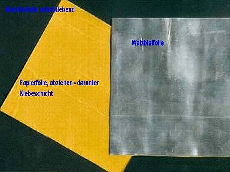 Walzblei Streifen Bleifolie selbstklebend 100,0 x 11,0 cm x 1mm Modellbau bauen 