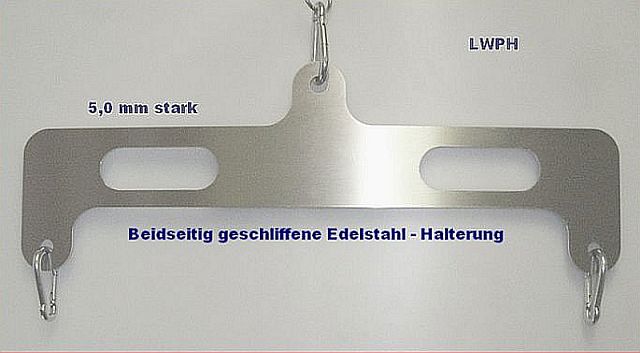 Edelstahl-Halterung-Traverse mit Griffmulden 