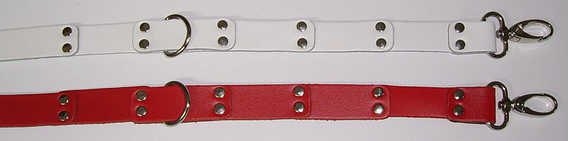 Leder-Kette-weiss-rot