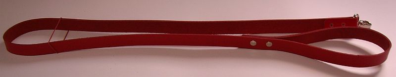 Leder-Leine-rot
