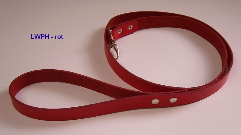 Lederleine-rot