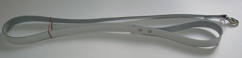 Leder-Leine-weiß