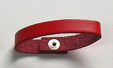 Lederschlaufe rot