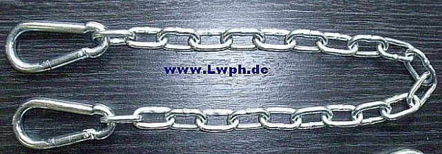 Stahl-Kette-mit Karabinerhaken