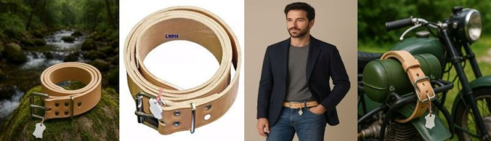 Exklusive Naturleder-Gürtel & Lederriemen – Unikate aus Blankleder