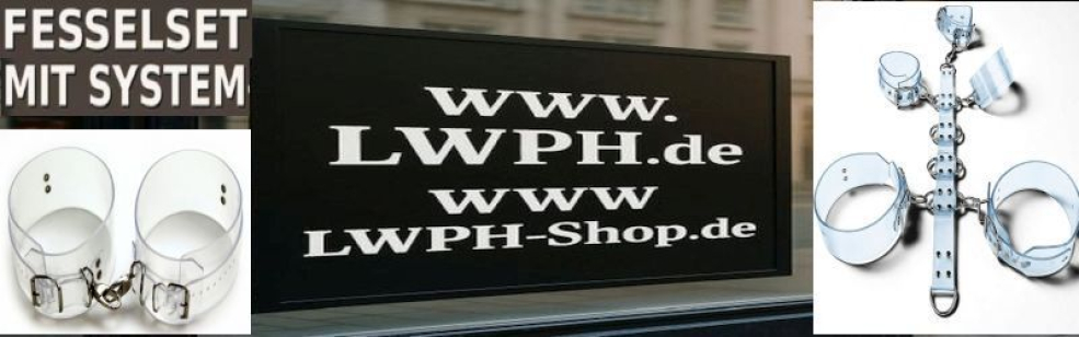 PVC-Fesselset transparent mit Ringleiste – Halsfessel, Handfesseln & Oberschenkelfesseln in 5 Größen