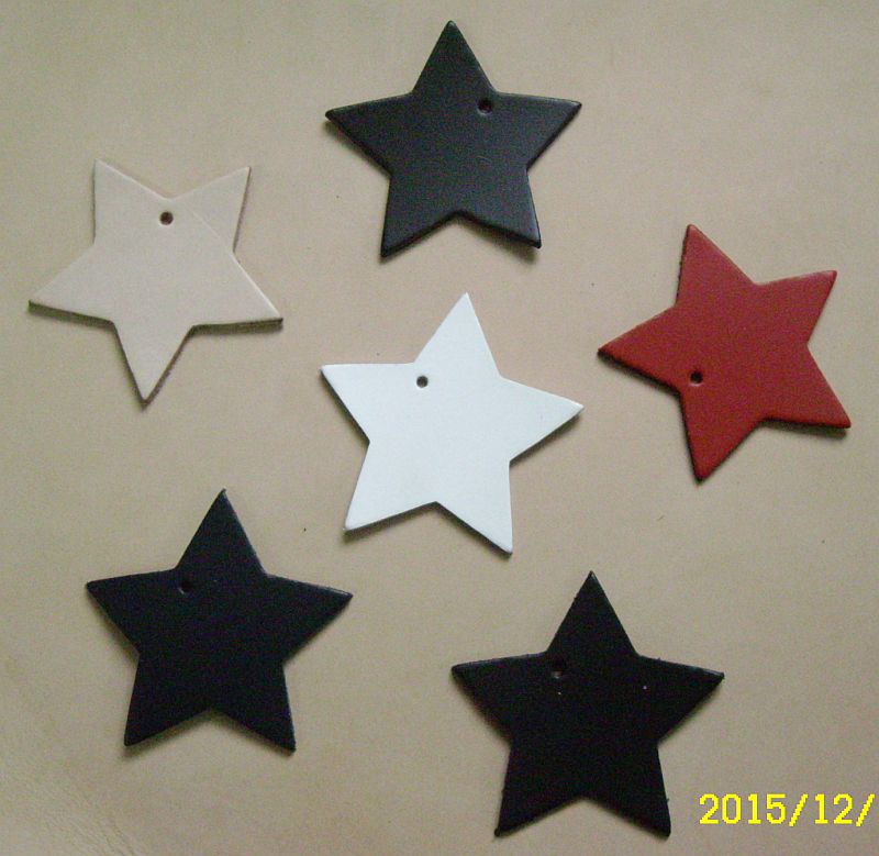 Leder-Sterne in 6 Farben