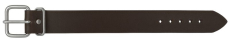Echtleder Riemen dunkelbraun mit Rollschnalle und Metallschlaufe