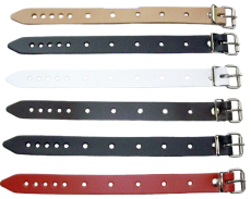Designer Lederriemen 2 cm x 24 cm – Befestigungs- & Fixierungsriemen Armband aus Echtleder mit Rollschnalle
