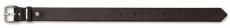 Detailansicht des flachen Lederriemens aus Echtleder mit glatter Oberfläche. Robust verarbeitet und vielseitig als Fixierungsriemen oder Schnallenriemen einsetzbar.