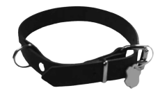 Lederriemen mit D-Ring 60,0 cm lang x 2,5 cm Hundehalsband, Halsbänder in 6 Farben von Lwph