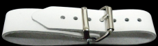 Lederriemen 2,0 cm x 18,0 cm mit doppelter Metallschlaufe in 6 Farben Nostalgie-Kinderwagen Halteriemen u.v.m.