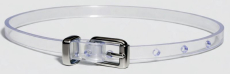 Transparenter PVC-Riemen 2,0 cm breit – glasklar mit Schnalle & Schlaufe