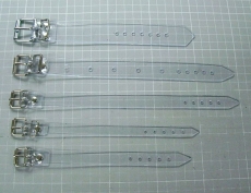 PVC transparente Befestigungs- und Fixierungs-Riemen 2.5 cm breit, abwaschbar, pflegeleicht, strapazierfähig