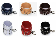 Farbansichten Handfesseln in weiß schwarz rot natur dunkelblau, natur