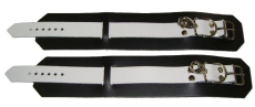 1 Paar Fussfesseln Fesselvariationen in verschiedenen Ausführungen Echt Leder 35,0 x 6,5 cm mit Wirbelkarabiner