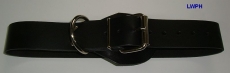 BDSM Bondageriemen, Lederriemen, mit Klemmschutz, D-Ring und zweidrittel-Lochung 4,0 cm breit bis 140,0 cm lang