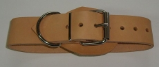 BDSM Bondageriemen, Lederriemen, mit Klemmschutz, D-Ring und zweidrittel-Lochung 4,0 cm breit bis 140,0 cm lang