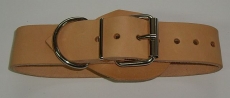 BDSM Bondageriemen, Lederriemen, mit Klemmschutz, D-Ring und zweidrittel-Lochung 5,0 cm breit bis 140,0 cm lang