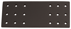 Leder-Bastelteil Formteil mit 18 Löchern in 6 Farben schwarz, weiss, natur, rot, dunkelblau, dunkelbraun von Lwph