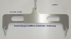 Edelstahl-Halterung-Traverse mit Griffmulden aus einem Stück gefertigt Liebes-Schaukel-Halterung für universellen Einsatz