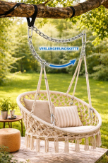 Flexible Längen- & Höhenanpassung durch 2 Karabinerhaken