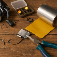 Walzblei Blei-Streifen 23,5 x 2,7 cm x 1,0 mm beschichtet und mit Schutzfolie selbstklebend ca. 70 Gramm