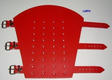 1 exklusive Leder-Armschiene, Armstulpe gelocht mit 3 fach-Verschluß aus einem Stück in vielen Farben, Rüstungen, Gothic