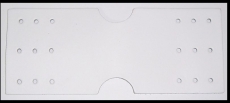 Leder-Halter, D-Ring-Halterung mit 18 Lochungen zum Befestigen von D-Ringen und Ringen von 5,0 cm Durchlass in 6 Farben