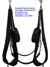 SWINGING MULTIVARIABLE – Exklusive Liebesschaukel aus Echtleder mit Beinschlaufen | Handgefertigt von LWPH