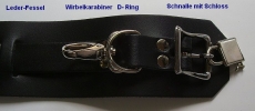1 Paar Handfesseln und 1 Paar Fußfesseln mit Schlössern aus Echtem Leder zum Abschließen