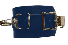 Exklusive dunkelblaue handgefertigte Lederfesseln von LWPH – Komfort, Sicherheit & Stil vereint