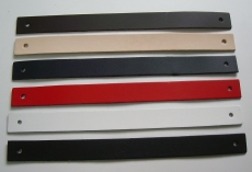 Qualitäts Lederriemen, Lederstreifen 2,5 x 30,0 cm mit 2 Löchern in vielen Farben von Lwph