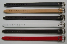 6 Lederarmbänder 1,4 cm glatt im Spar-Pack modische Qualität aus Echtem Leder in 6 Farben