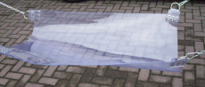 PVC-Sling transparent exklusive Hängematte der besondere Sling mit Beinschlaufen und Ketten