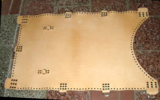 Ledersling Natur exklusiv aus Blankleder Hängematte der ganz besondere Sling mit Beinschlaufen und Ketten