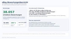 Positive Bewertungen auf Ebay für unsere LWPH Artikel Über zehntausende positiv-Bewertungen