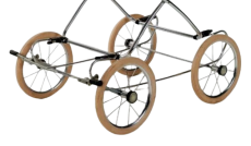 Am Gestell vom Kinderwagen