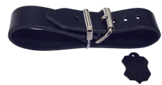 Designer Lederriemen Schnallenriemem dunkelblau