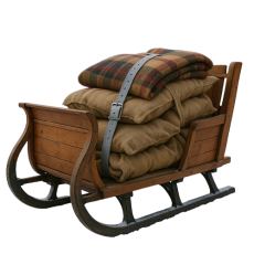 Unsere Riemen auch an Schlitten im Winter Outdoor bestens geeignet