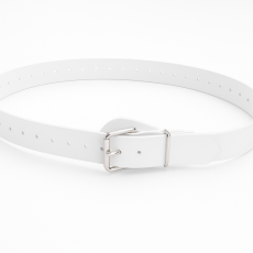 BDSM Bondageriemen 4,0 cm x 90,0 cm mit Klemmschutz und zweidrittel-Lochung Fessel-Riemen Lederriemen von Lwph