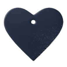 großes Lederharz von LWPH in dunkelblau Auch das blaue Herz aus besten Leder aus Deutschland