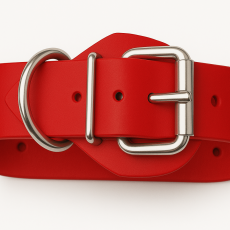 BDSM Bondageriemen 4,0 cm x 80,0 cm mit Klemmschutz D-Ring und zweidrittel-Lochung Fesselriemen von Lwph