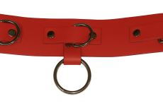 Mit Rollschnalle und Schlauf, Klemmschutz Schutzleder unter der Schnalle – kein Hautkontakt, kein Einklemmen
